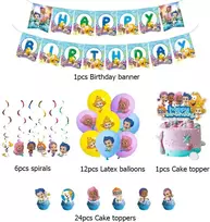 Bubble Guppies gimtadienio dekoracija Bubble Guppies gimtadienio dekoracija Bubble Guppies gimtadienio balionai Bubble Guppies torto dekoracija Bubble Guppies gimtadienio girlianda Bubble Guppies spiraliniai papuošalai
