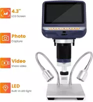 Andonstar Ad106s skaitmeninis Usb mikroskopas su 4,3" ekranu, skirtas Litavimui/pcb/laikrodžių/telefonų taisymo įrankiams su stovu ir Ir nuotolinio valdymo pulteliu
