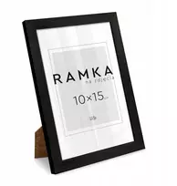 Plakatas Juodas 10x15 cm nuotraukų rėmelis su atrama