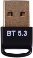 Usb bluetooth adapteris kompiuteriui, 5.3 bluetooth dongle, siųstuvas, imtuvas, usb adapteris, stabilus automatinis susiejimas, paauksuota jungtis, palaikymas windows 8.1 10 11 pc