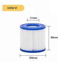 4x filtrai baseino siurbliui Jacuzzi Lay Z Spa 60311 Vi tipas