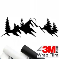 3m 2080 lipdukas automobiliui Góry Mountains Las 15x5,5