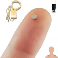 Pingaoculto šnipinėjimo ausinės testavimui, mini nano nematomos ausinės mobiliesiems telefonams su mikrofonu ir lipnia juostele, nematomos ausinės, belaidė ausinė (spy Ausinės Nano V3 + Vip Pro