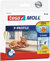 Tesa Guminė P profilio tarpinė, balta, 6 m/9 mm