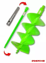 Grąžtas žemei 300 mm H 60 cm prailgintuvas Sds Max Werhe