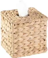 Vintiquewise Qi003631.sq kvadratinė servetėlių dėžutė, rudas vandens hiacintas