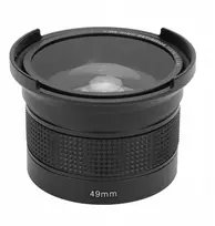 Žuvies akies objektyvas 0,35x Super plataus kampo panoraminis makro 2 4y