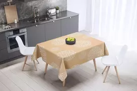 Le Jardin du Lin virtuvinis stalo audeklas su atsitiktiniu raštu 140 x 140 cm - suprojektuotas ir pagamintas Turkijoje
