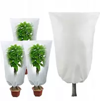 Apsauginis augalų gaubtas žieminis maišas 80x120cm stiprus - baltas