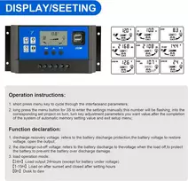 30a saulės įkrovimo valdiklis automobilio parametras 12v 24v saulės įkrovimo valdiklis su reguliuojamu Lcd ekranu dvigubu Usb prievadu laikmačio nustatymu Pwm skirtas Opne/agm/gel