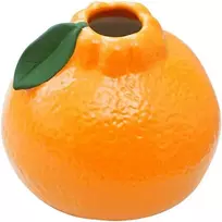 Magiclulu maža oranžinė vaza hidroponiniams augalams ir šviežioms gėlėms, minimalistinė keraminė stalo vaza svetainės dekoravimui, kaimiško stiliaus namams