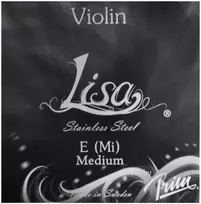 Prim stygos smuikams nerūdijančio plieno stygų komplektas su lisa e/ orkestro e plienas; rutuliukas; naudojimas su kilpa galimas nuimant rutuliuką;