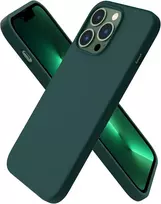 Ornarto silikoninis dėklas, suderinamas su iphone 13 pro 6.1, itin plonas, pilnos apsaugos skysto silikono telefono dėklas, skirtas iphone 13 pro (2021) 6.1 colio, alyvuogių žalias
