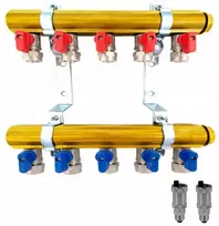 Eaton Diamond skirstytuvas 5 kontūrai + 1/2x16 Pex ventiliai + automatinis nuorintojas