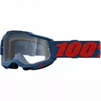 100% Accuri 2 Odeon Clear Navy Cross Enduro Atv akiniai