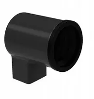 Galeco adapteris Pvc2 110/70x80 juodas Ral9005