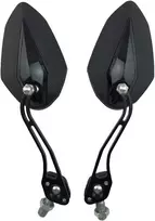Mintice motociklo galinio vaizdo šoniniai veidrodėliai 8 mm 10 mm, juodi