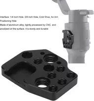 Greito atleidimo plokštelės stabilizatorius kameros narveliui Led hot shoe adapteris su 1/4" skylute 3/8" skylute, skirtas Ronin S Sc Rs2 Rs3 Rsc2