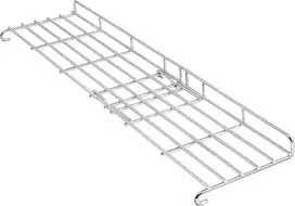 Nerūdijančio plieno šildymo lentyna weber genesis ii 400 serijos dujinėms kepsninėms - praplėsta gaminimo zona modeliams e/s/se-410, e/s-435, atsarginė dalis weber 66045, idealiai tinka maistui šiltam palaikyti