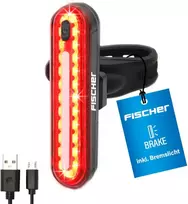 Fischer led akumuliatorinis galinis žibintas, galinis žibintas, dviračio žibintas, įkraunamas ipx4, juodas