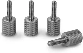 Precisiongeek M3 x 12mm varžtai su galvute, cilindras 12mm ilgio, 10mm skersmens rifliuotas šešiakampis raktas, nerūdijantis plienas - 4 vnt. rinkinys
