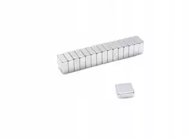 Neodimio magnetas, plokštelė Mpł 10x10x4 N38, komplektas 100 vnt.