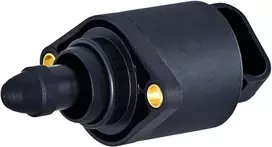 Hella 6nw 358 192-111 tuščiosios eigos valdymo vožtuvas, oro tiekimas - 12 V - 4 kontaktų - prisukamas - elektrinis - su tarpikliais