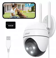 Aeotec Iegeek Zs-gq4 Wifi 5mpx 64gb lauko pasukama Ip kamera 2880*1600p Full Hd monitoringui