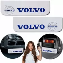 Purvasaugis Volvo su logotipu, baltas-tamsiai mėlynas, 60x18cm, 2vnt (priekis + galas)