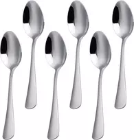 Foxas Bon Appétit serijos 6 dalių 13 cm arbatinis šaukštelis, kavos šaukštelis, espreso šaukštelis, mažas desertinis šaukštelis, galima plauti indaplovėje ir poliruotas nerūdijantis plienas