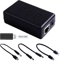 Geeekpi Gigabit Usb-c Poe skirstytuvas 48 V į 5 V Ieee802.3af maitinimas per ethernet, skirtas raspberry pi 4b+/3b+, planšetiniams kompiuteriams, dropcam (48v į 5v 4a)