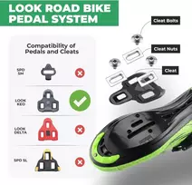 Rockbros Dviračio Pedalai Keliui su Look Keo Sistema, Lengvi