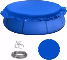Baseino uždangalas 245cm 360 apvalus apsauginis 210d Oxford Uv (8 Ft)