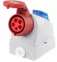 Kombinuotas kištukinis lizdas 16a 5p + 230v Ip44