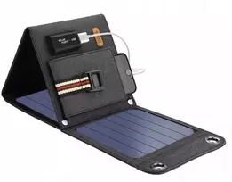 Choetech 14w sulankstomas saulės panelis Usb įkroviklis su krepšiu