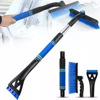 Grandiklis-šepetys 2in1 automobiliui sniegui valyti langų grandymui 64-80 cm