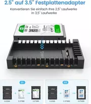 Orico 2.5" į 3.5" tvirtinimo rėmelis Hdd/ssd, 6gbps