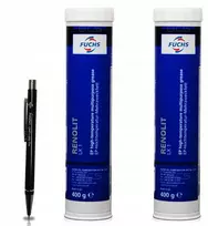 2 x Fuchs Renolit Lx 1 - ličio tepalas - Nlgi 1 - tūbelėje 400g