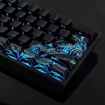 Klaviatūra Redragon Sunzit 61 klavišų Pbt Cherry profilio klaviatūros dangteliai