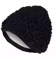 Moteriška plaukimo kepuraitė Fashy Exclusive Frill, juoda, Os