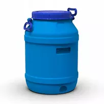 Solidus plastikinis 55l statinė maistui, rauginimui, kopūstams, agurkams, su atestatu