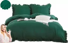Jadordecor patalynės komplektas su raukiniais 200x220 + pagalvių užvalkalai