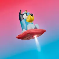 Bluey 2-in-1 naktinė lemputė ir praktiškas žibintuvėlis, led naktinė lemputė su automatiniu išsijungimo laikmačiu, įvairiaspalvė, 14312