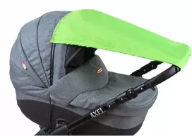 Babylux stogelis nuo saulės vežimėliui, atsparus vandeniui, žalias