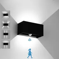 Sieninis lauko LED šviestuvas su judesio davikliu Encoft, 24 W, IP65