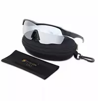 Draco Sportiniai saulės akiniai dviratininkams su poliarizacija ir Uv filtru, pusiau rėmeliai