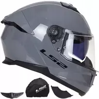 Motociklininko šalmas Ls2 Ff808 Stream Ii Solid Nardo Pilkas, dydis Xl