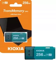 Kingston Kioxia Transmemory U301 256gb Usb 3.2 Hayabusa atmintinė, šviesiai mėlyna