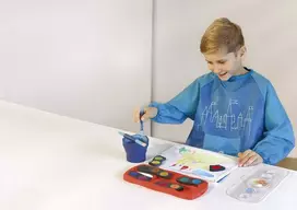 Rankšluostis Faber-castell vaikiškas piešimo prijuostė, universalus dydis