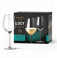 Bohemia Prestige Lucy taurės baltajam vynui 480ml komplektas 6 vnt